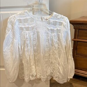 Chic White Lace Blouse